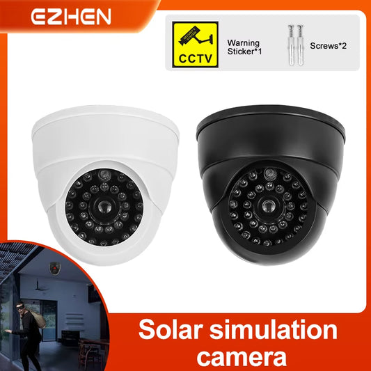 1PC Fake Camera LED Light Simulation Camera Dome Camera Realistic Dummy Fake Security Monitor Camera Surveillance Security
